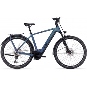 Elektrinis dviratis Cube Kathmandu Hybrid ABS 750 smaragdgrey'n'blue 2024