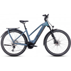Elektrinis dviratis Cube Kathmandu Hybrid ABS 750 Trapeze smaragdgrey'n'blue 2024
