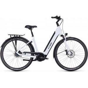 Elektrinis dviratis Cube Supreme RT Hybrid EXC 500 Easy Entry flashwhite'n'black 2024