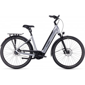 Elektrinis dviratis Cube Supreme Hybrid SLX 625 Easy Entry polarsilver'n'black 2024
