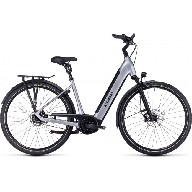 Elektrinis dviratis Cube Supreme RT Hybrid SLX 625 Easy Entry polarsilver'n'black 2024