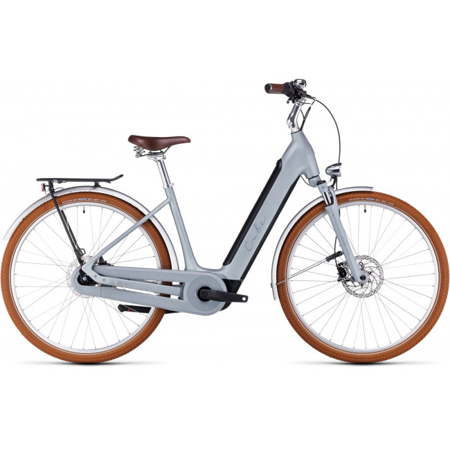 Elektrinis dviratis Cube Ella Cruise Hybrid 500 Easy Entry metallicstone'n'grey 2024