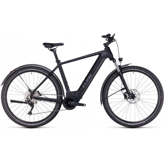 Elektrinis dviratis Cube Nuride Hybrid Pro 750 Allroad black'n'metal 2024