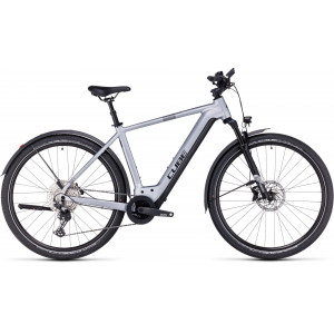 Elektrinis dviratis Cube Nuride Hybrid EXC 750 Allroad polarsilver'n'black 2024