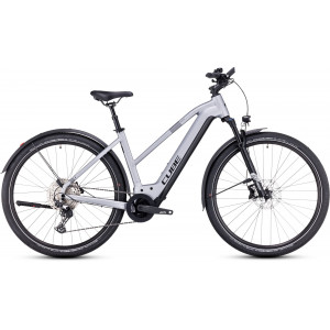 Elektrinis dviratis Cube Nuride Hybrid EXC 750 Allroad Trapeze polarsilver'n'black 2024