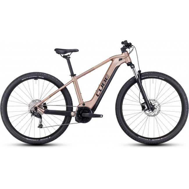 Elektrinis dviratis Cube Reaction Hybrid Performance 500 29 metallicbrown'n'orange 2024