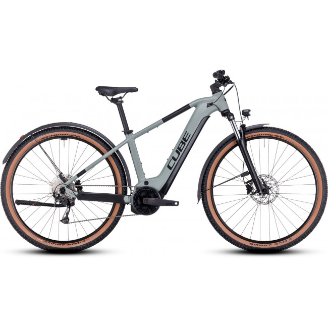 Elektrinis dviratis Cube Reaction Hybrid Performance 500 Allroad 29 swampgrey'n'black 2024