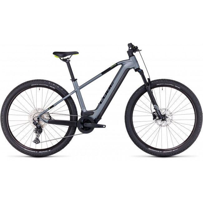 Elektrinis dviratis Cube Reaction Hybrid Pro 500 27.5 flashgrey'n'green 2024