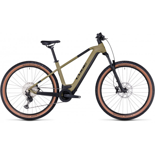 Elektrinis dviratis Cube Reaction Hybrid Race 625 27.5 olive'n'green 2024