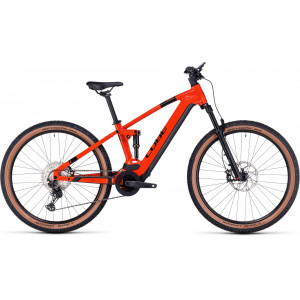 Elektrinis dviratis Cube Stereo Hybrid 120 Race 750 27.5 sparkorange'n'black 2024