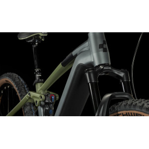 Elektrinis dviratis Cube Stereo Hybrid 120 TM 750 27.5 flashgrey'n'olive 2024