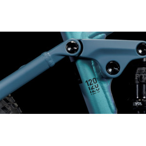Elektrinis dviratis Cube Stereo Hybrid 120 ABS 750 27.5 smaragdgrey'n'blue 2024