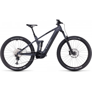 Elektrinis dviratis Cube Stereo Hybrid 140 HPC Race 750 27.5 grey'n'chrome 2024