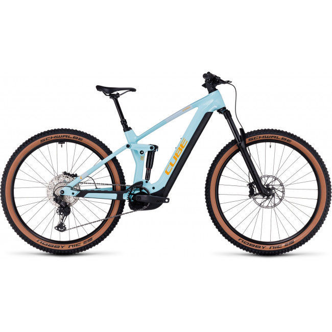 Elektrinis dviratis Cube Stereo Hybrid 140 HPC Race 750 27.5 dazzle'n'orange 2024