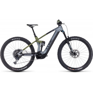 Elektrinis dviratis Cube Stereo Hybrid 140 HPC TM 750 27.5 flashgrey'n'olive 2024