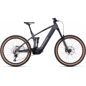 Elektrinis dviratis Cube Stereo Hybrid 160 HPC Race 750 27.5 grey'n'metal 2024