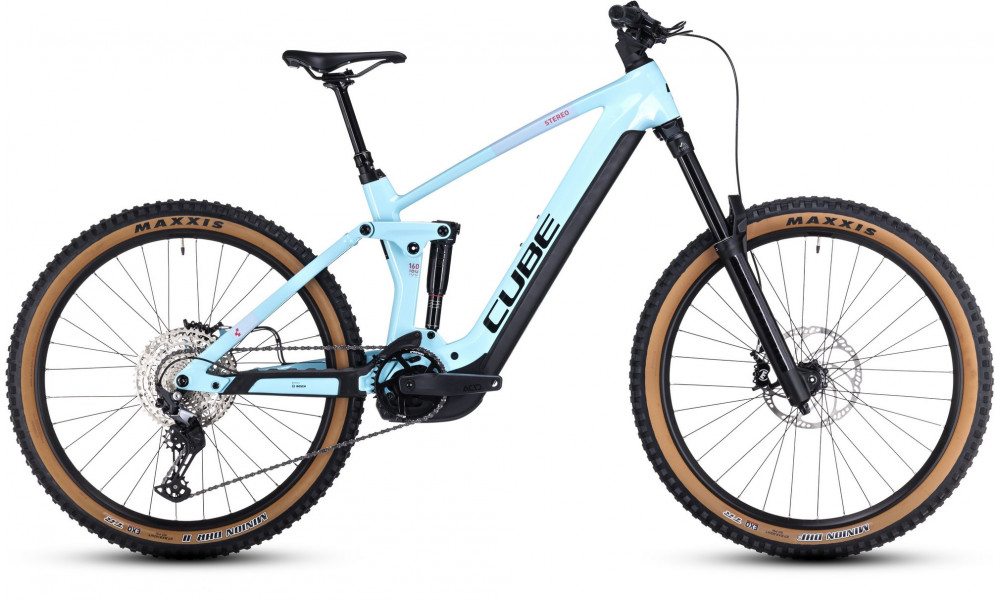 Elektrinis dviratis Cube Stereo Hybrid 160 HPC Race 625 27.5 iceblue'n'black 2024 - 1