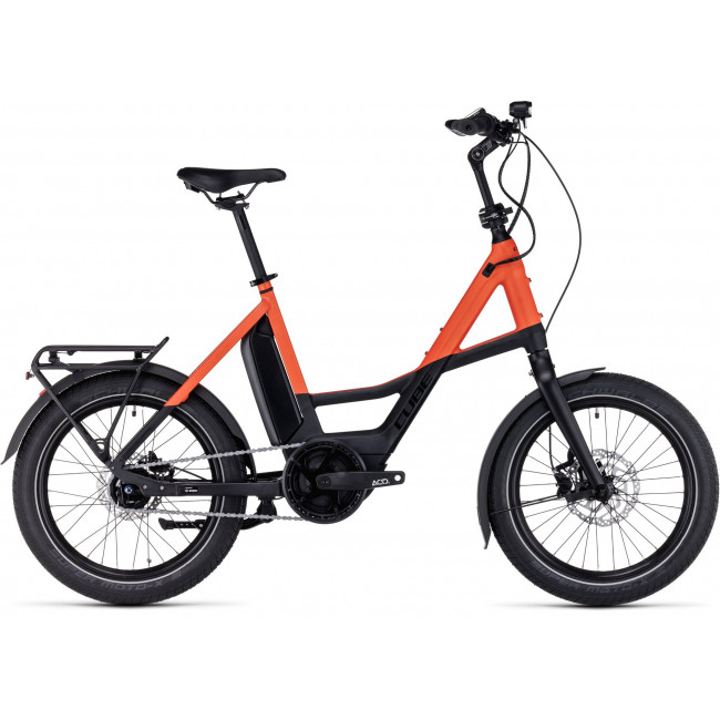 Elektrinis dviratis Cube Compact Hybrid 500 black'n'sparkorange 2024
