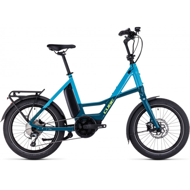 Elektrinis dviratis Cube Compact Sport Hybrid 500 blue'n'lime 2024