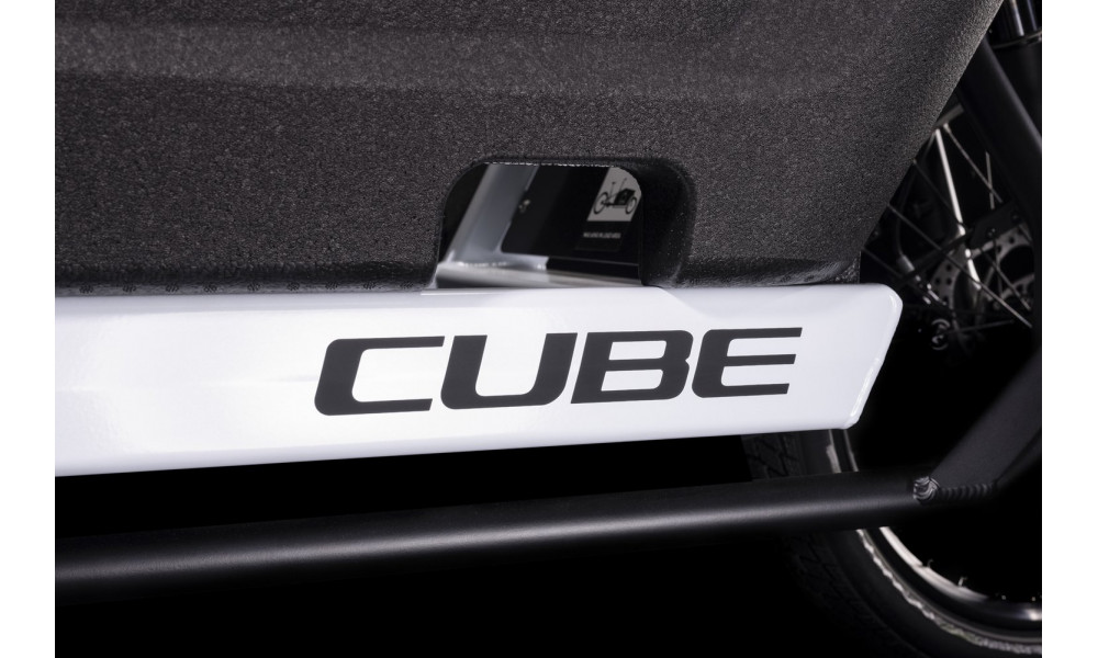 Elektrinis dviratis Cube Cargo Hybrid 500 flashwhite'n'black 2024 - 2