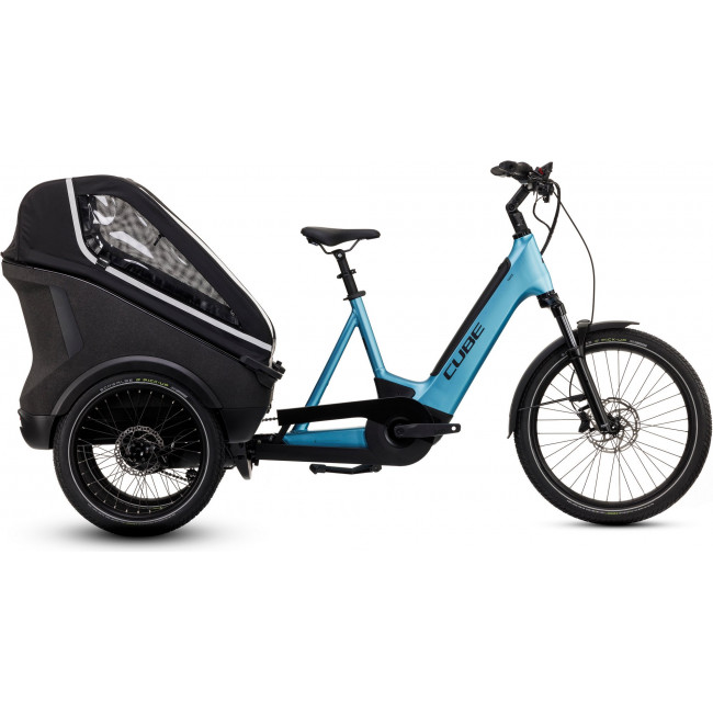 Elektrinis dviratis Cube Trike Family Hybrid 750 blue'n'reflex 2024