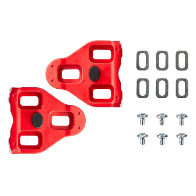 Plokštelės pedalams Look Delta red 9°