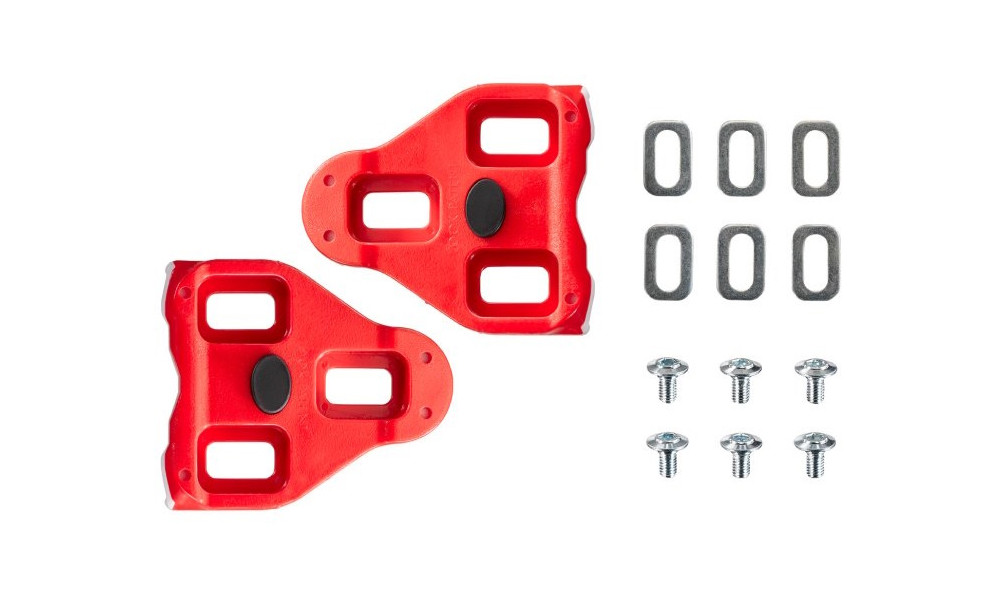 Plokštelės pedalams Look Delta red 9° - 1